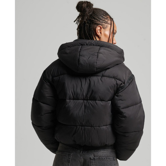 Superdry Γυναικείο μπουφάν Cropped Cocoon Puffer Jacket